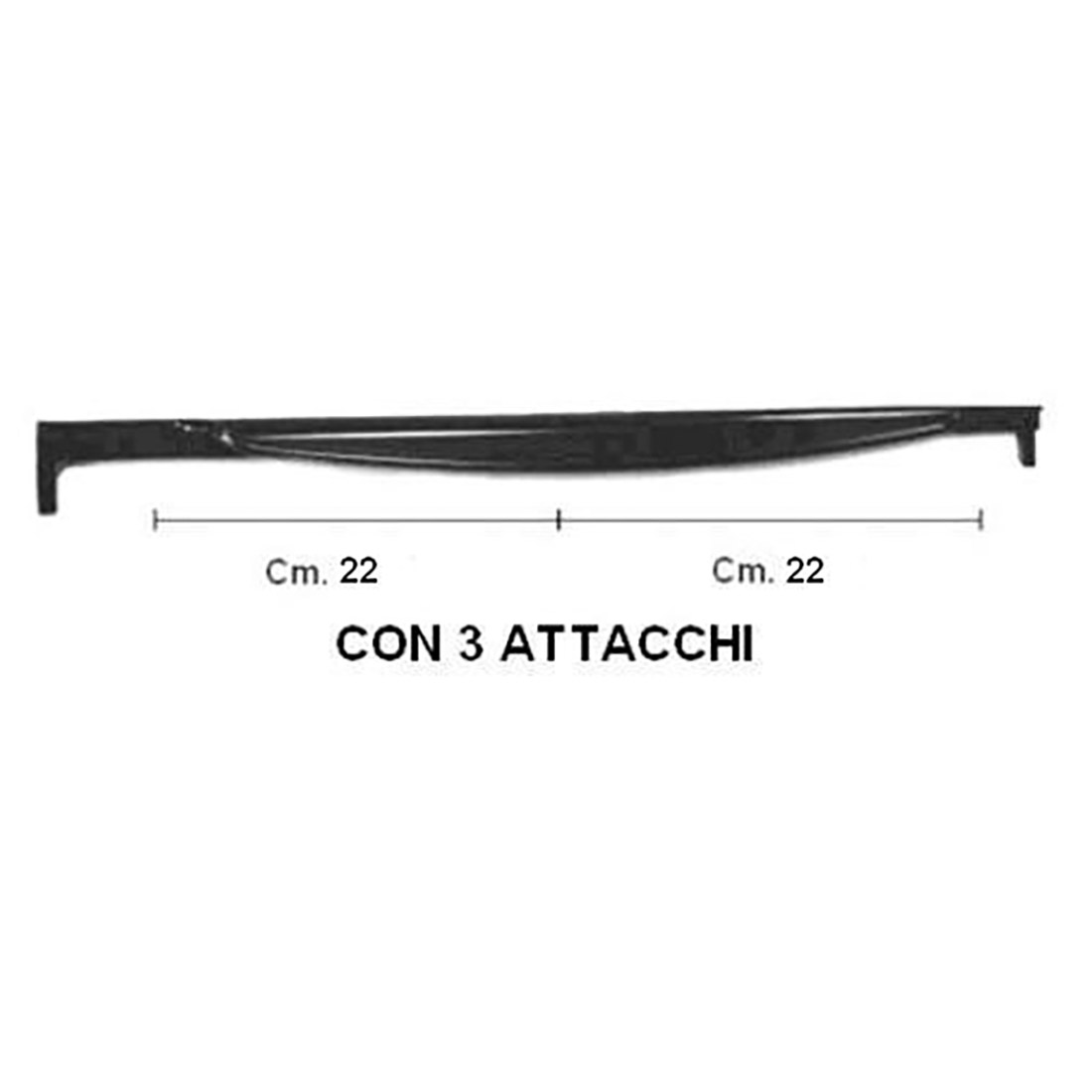 MANIGLIA FORNO X TECNOGAS NERA CM 508 - M5989 - immagine 1